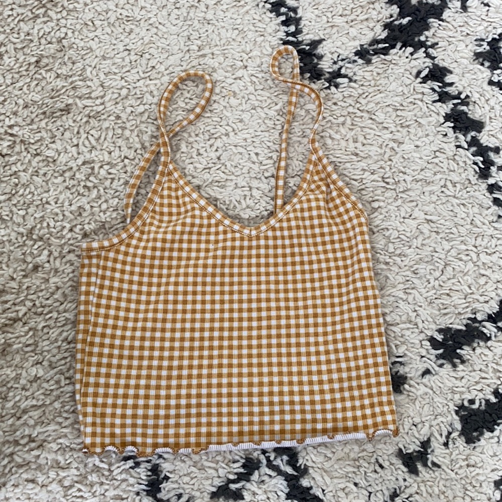 Pacsun gingham crop tank